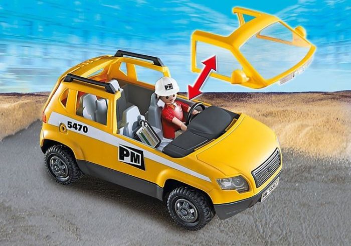 Playmobil City Action prosjektlederbil med figur og utstyr 5470