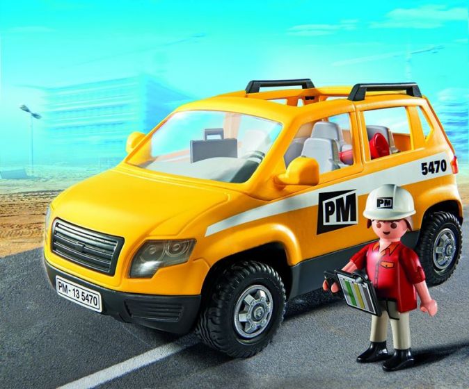 Playmobil City Action prosjektlederbil med figur og utstyr 5470