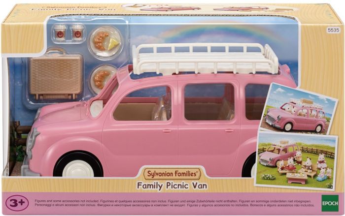 Sylvanian Families Piknik med familiebil - kjøretøy og tilbehør - 26 cm