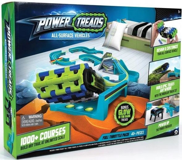 Power Treads Full Throttle Pack - bilbane med kjøretøy som kan kjøre på alle overflater - med selvlysende deler