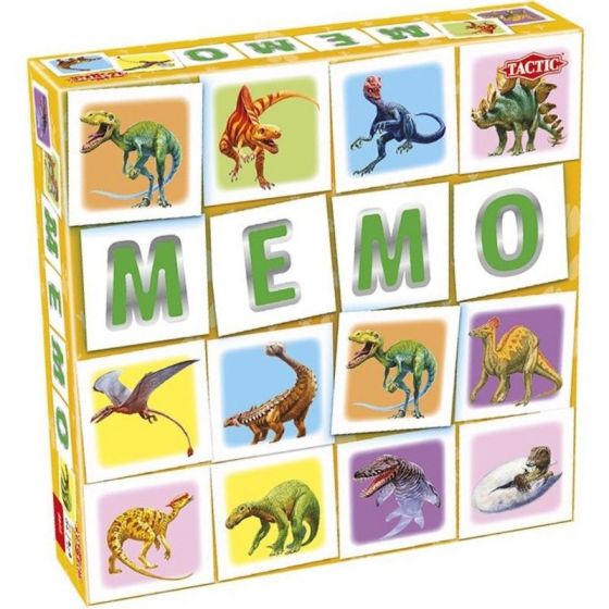 Memoryspel med dinosaurier - hitta par