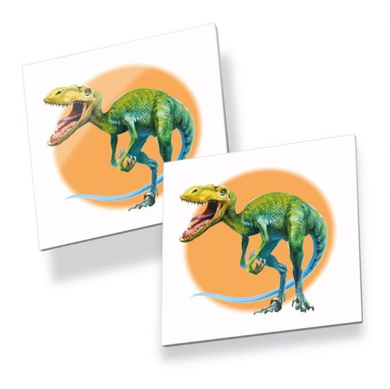 Memo spil med dinosaurer - find to ens