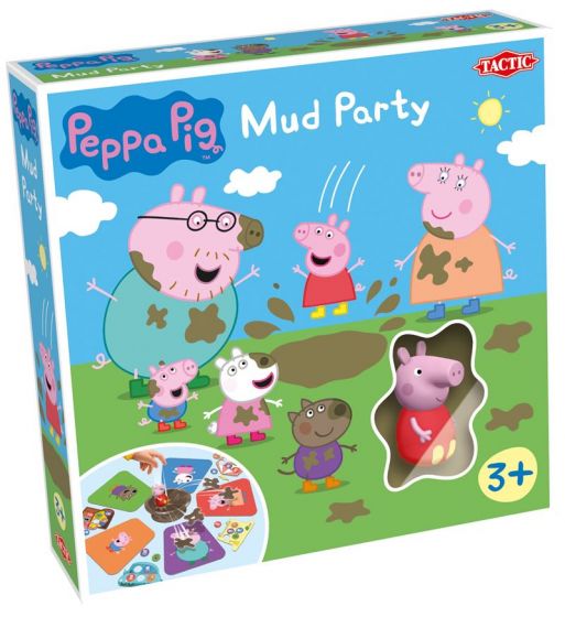 Peppa Gris Mud Party brettspill - morsomt barnespill