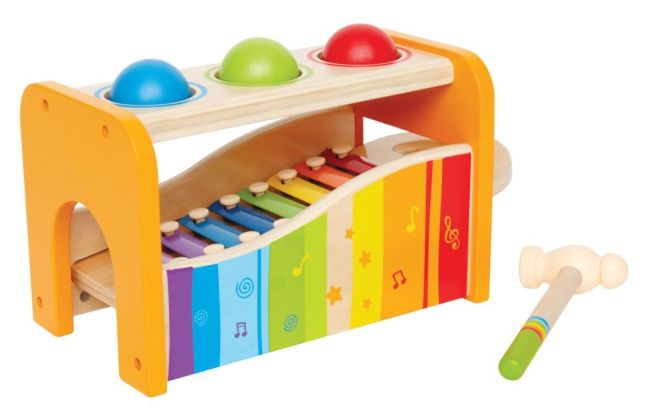 Hape aktivitetsleke i tre med xylofon - fra 12+ mnd.