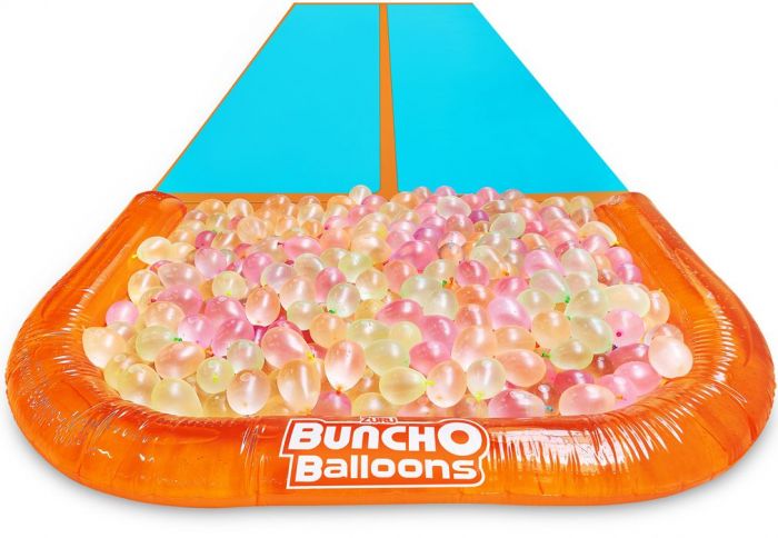 Zuru Bunch O Balloons Water Slide Wipeout - vannsklie med to baner og vannballonger - 4,8 meter