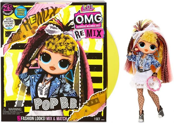 LOL Surprise OMG Remix - Pop BB docka med 2 outfit och 25 överraskningar