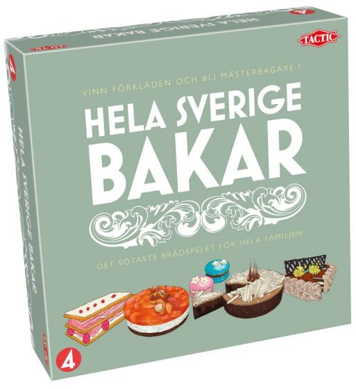 Hela Sverige bakar - roligt sällskapsspel för hela familjen - spel baserat på tv programmet