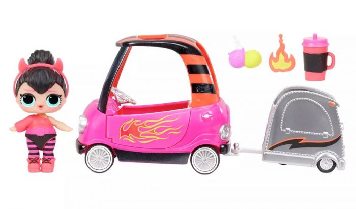 LOL Surprise Møbelsett Series 4 bilverksted med dukke - Spice med over 10 overraskelser