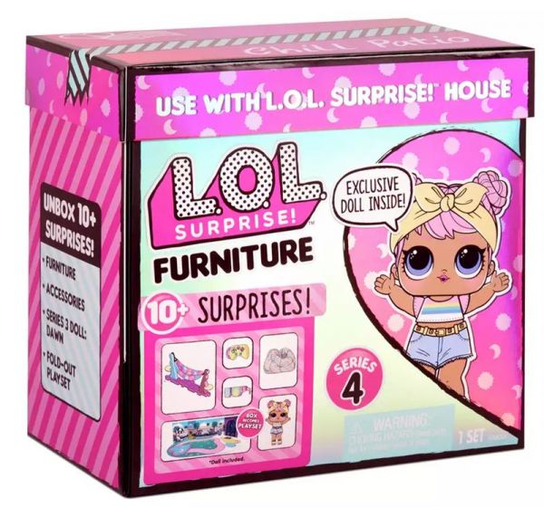 LOL Surprise möbelset Avslappnande uteplats - med Dawn docka och över 10 överraskningar