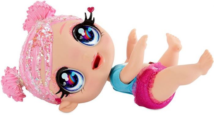 Glitter Babyz Doll Rainbow - fargeendrende dukke med tilbehør 