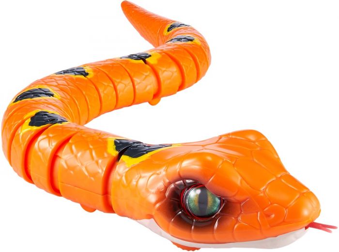 Zuru Robo Alive Slithering Snake - interaktiv slange med bevægelser - orange