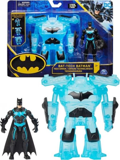 Batman Bat-Tech Batman figursett 10 cm - Bat-Tech Batman actionfigur og Tech Armor