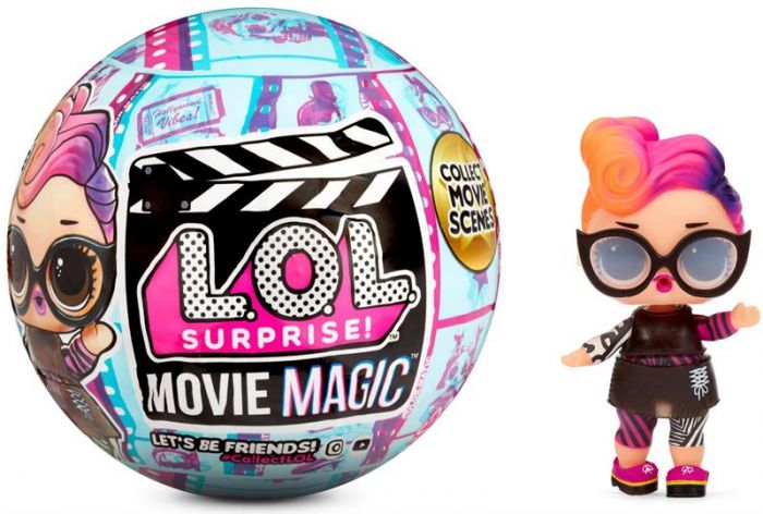 LOL Surprise Movie Magic dukke i ball - filmstjerne med 10 overraskelser 