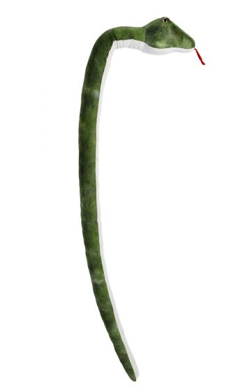 Grøn slange krammebamse - 200 cm