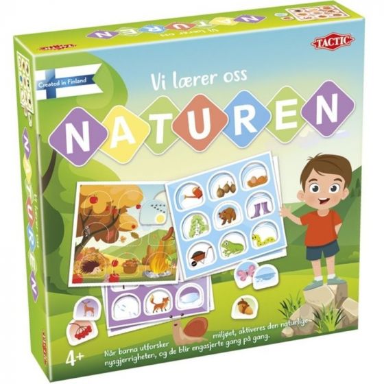 Vi lærer oss naturen barnespill - lærespill for barn som utforsker natur og miljø