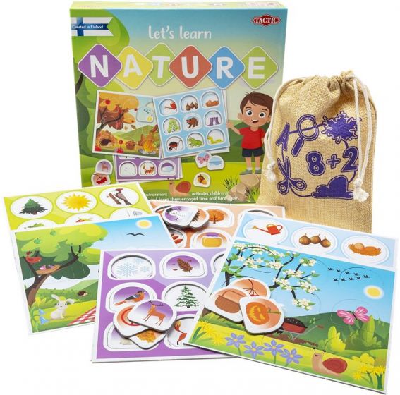 Vi lærer oss naturen barnespill - lærespill for barn som utforsker natur og miljø