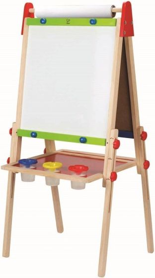Hape Alt-i-1 staffeli i tre - med tavle, whiteboard og papirrull