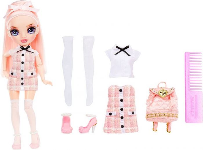 Rainbow High Junior High Doll - Bella Parker dukke med stilig antrekk - 23 cm