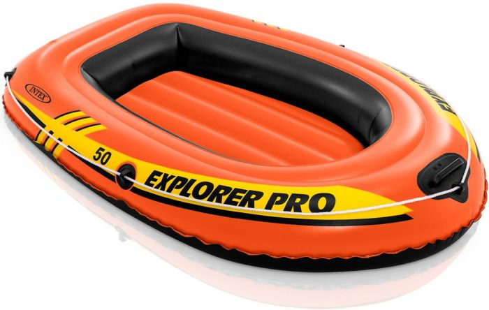Intex Explorer Pro 50 - uppblåsbar orange båt för barn - 137 x 85 cm