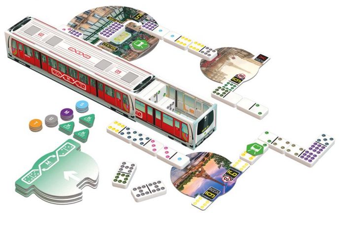 Metro Domino: Paris edition - dominospill med stasjoner