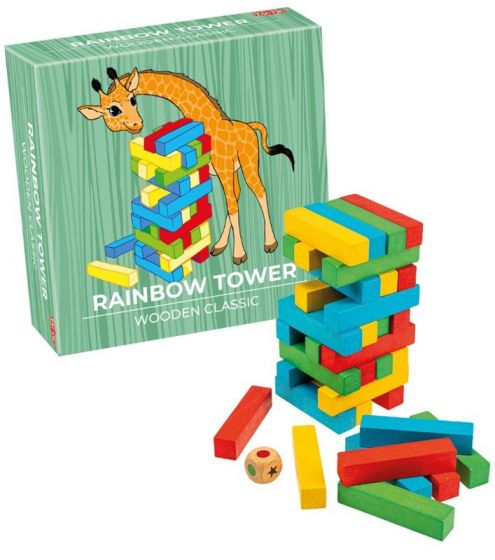 Tactic Rainbow Tower - klodsmajor i træ
