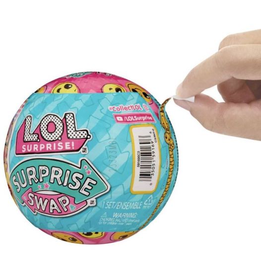 LOL Surprise Tot Swap docka i boll - 9 överraskningar och 2 utseenden