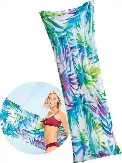Intex Fashion Mat - oppblåsbar flytemadrass 183 x 69 cm - tropisk