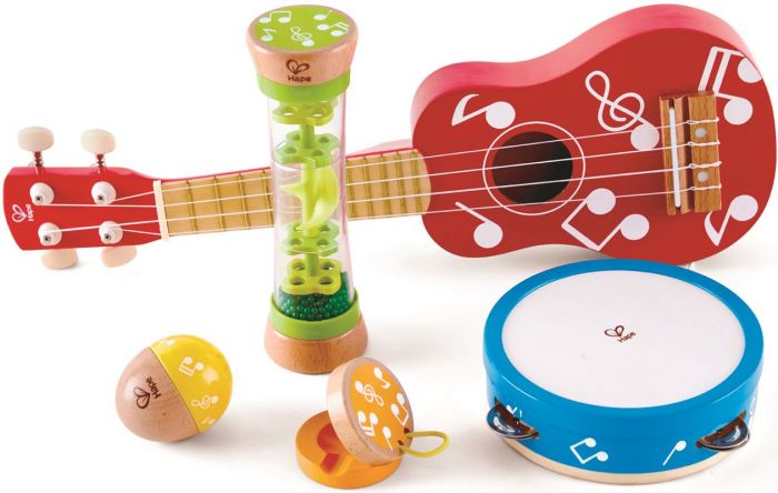 Hape Mini Band Set - sett med 5 instrumenter for barn