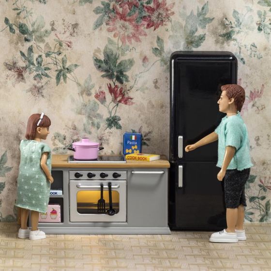 Lundby - komfyr og kjøleskap til dukkehus