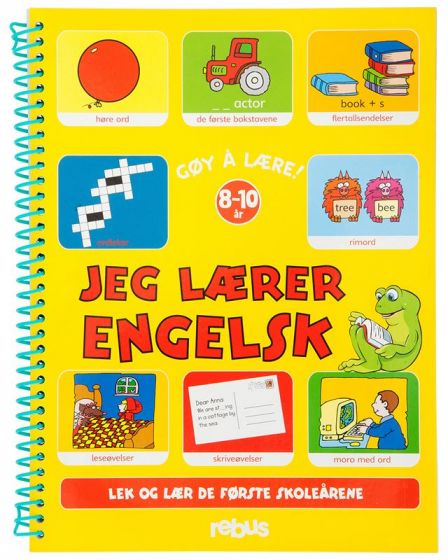 Lek og Lær oppgavebok - jeg lærer engelsk - 8-10 år