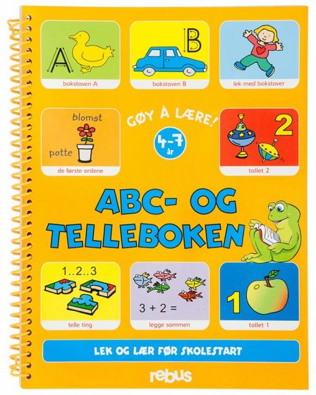 Lek og Lær oppgavebok - ABC og tellebok - 4-7 år