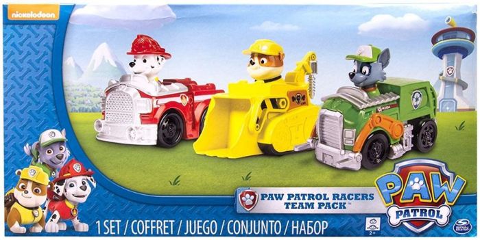 PAW Patrol Rescue Racers 3-pk - Marshall, Rubble och Rocky
