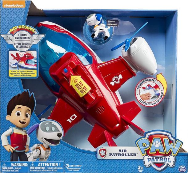 PAW Patrol Air Patroller fly og helikopter med lys og lyd - 1 RoboDog-figur