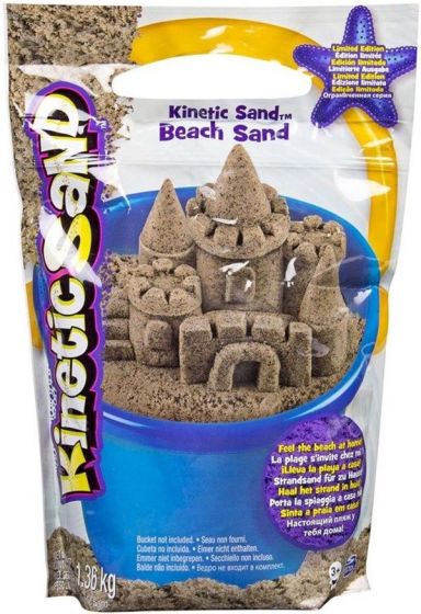 Kinetic Sand Strand - pose med naturlig lekesand - 1,4 kg
