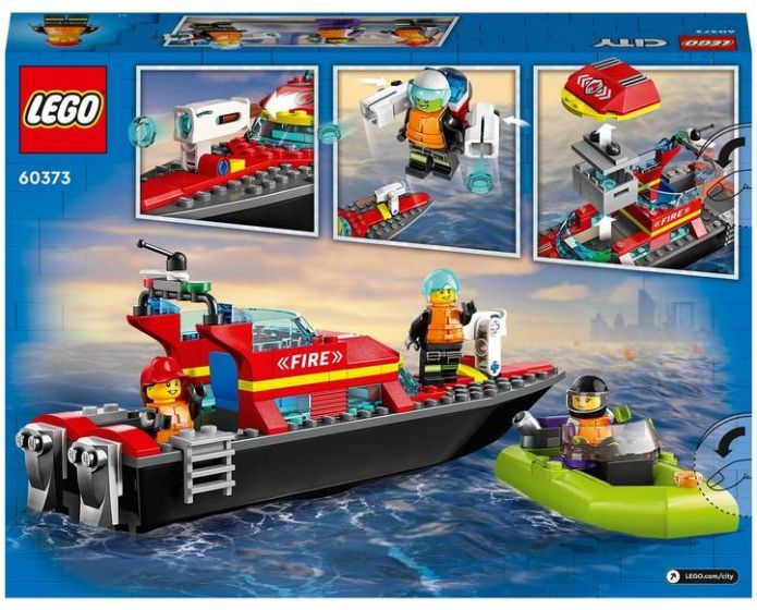 LEGO City Fire 60373 Brannvesenets redningsbåt