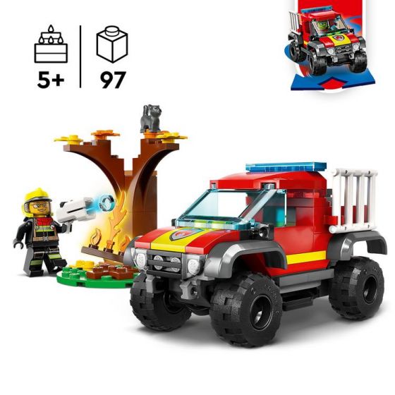LEGO City Fire 60393 Brannvesenets firehjulstrekker