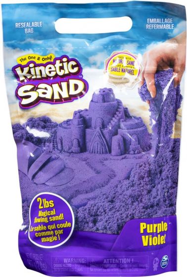 Kinetic Sand - pose med klemmelukking - lilla 907 g