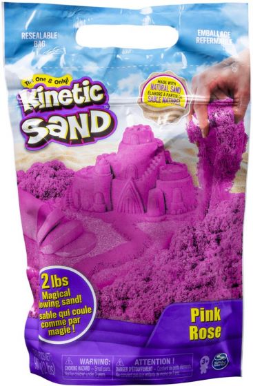 Kinetic Sand - pose med klemmelukking -  rosa 907 g
