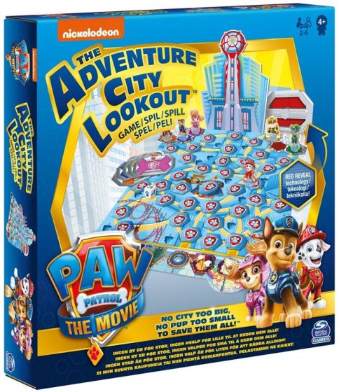 PAW Patrol the Adventure City Lookout brettspill - redd de ensomme valpene