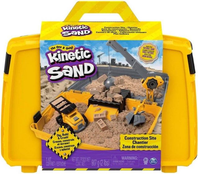 Kinetic Sand - Byggarbetsplats i väska 907 g