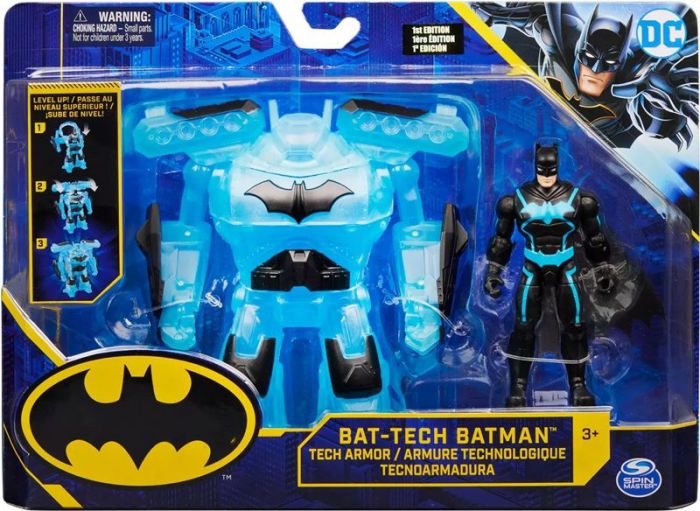 Batman Bat-Tech Batman figursett 10 cm - Bat-Tech Batman actionfigur og Tech Armor