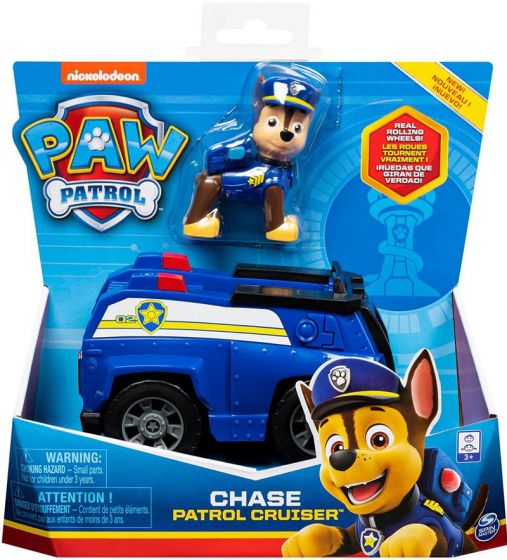 PAW Patrol Basic vehicle Chase - figur og kjøretøy