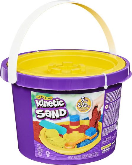 Kinetic Sand bøtte med magisk sand og verktøy - 2,72 kg