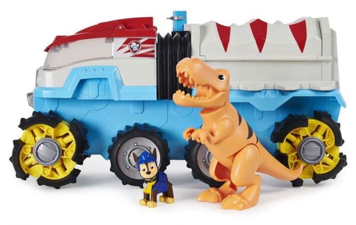 PAW Patrol Dino Rescue - Dino Patroller - motoriserat fordon med Chase och dinosaurie-figur - 60 cm