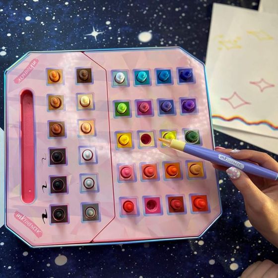 Cool Maker inkFLUENCER Click N Color - sats med tuschpennor med 32 färger - inspirerad från TikTok
