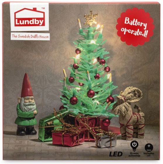 Lundby juletræ med pakker - tilbehør til dukkehus