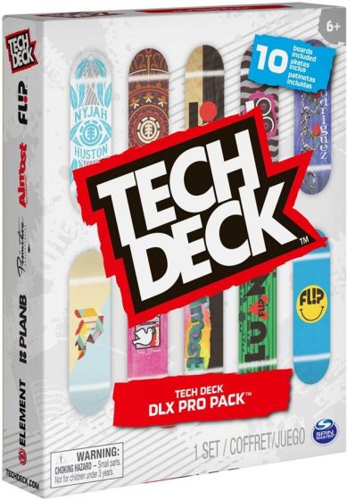 Tech Deck DLX Pro 10-pack SK8 Factory - 10 fingerbrett - mini-skateboard 