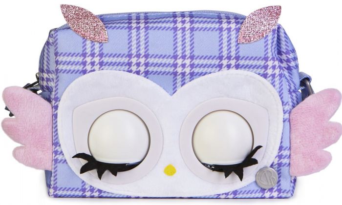 Purse Pets Print Perfect Owl - väska med 30+ ljud och reaktioner - ögon som blinkar