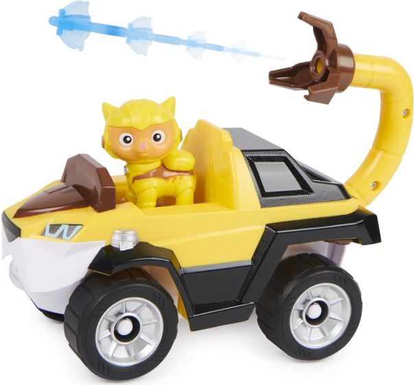 Paw Patrol Cat Pack Leo figursett - Leo-figur og kjøretøy med 2 prosjektiler
