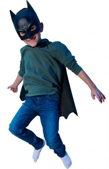 Batman maskeradkläder - Mask och kappa - One-size